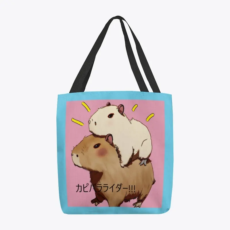 Capybara Rider Adventures Tote Bag