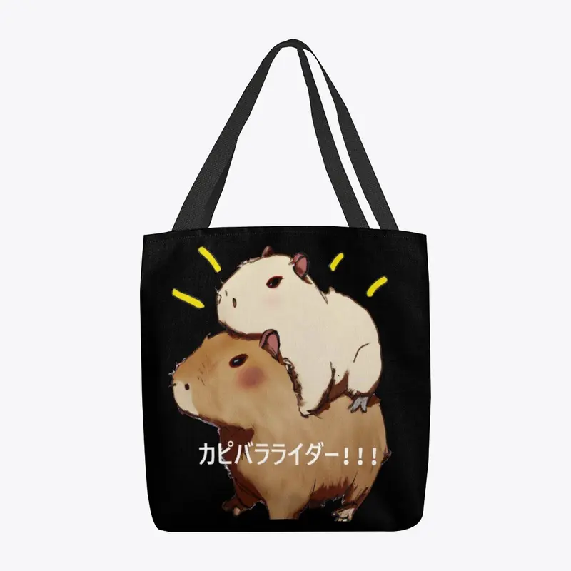 Capybara Rider Adventures Tote Bag